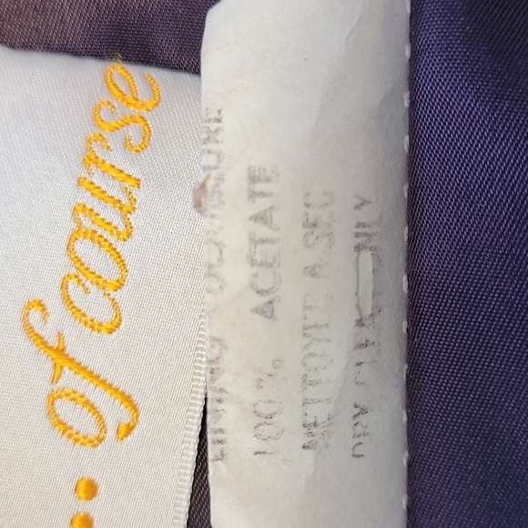 Miss Style of Course vintage 70's black velvet single breated blazer fully lined - Picture 12 of 14